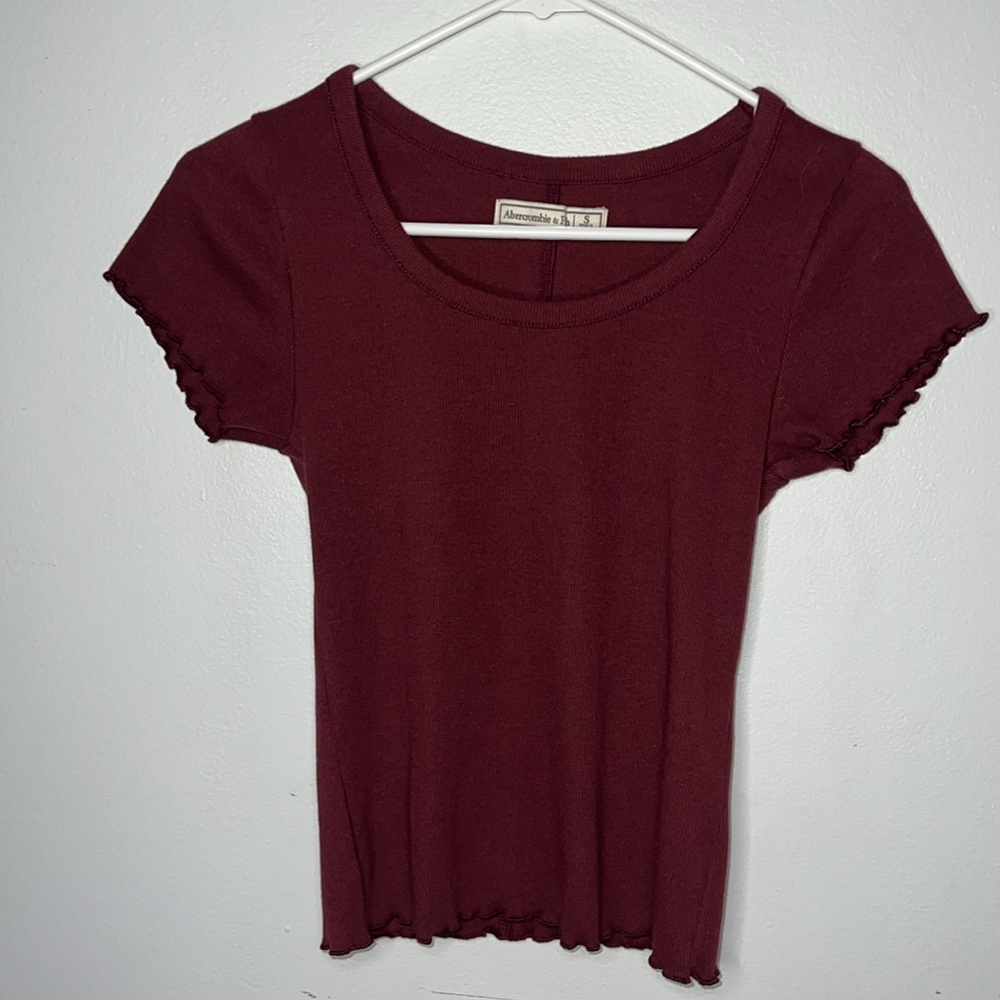 Abercrombie and fitch crop short sleeve small